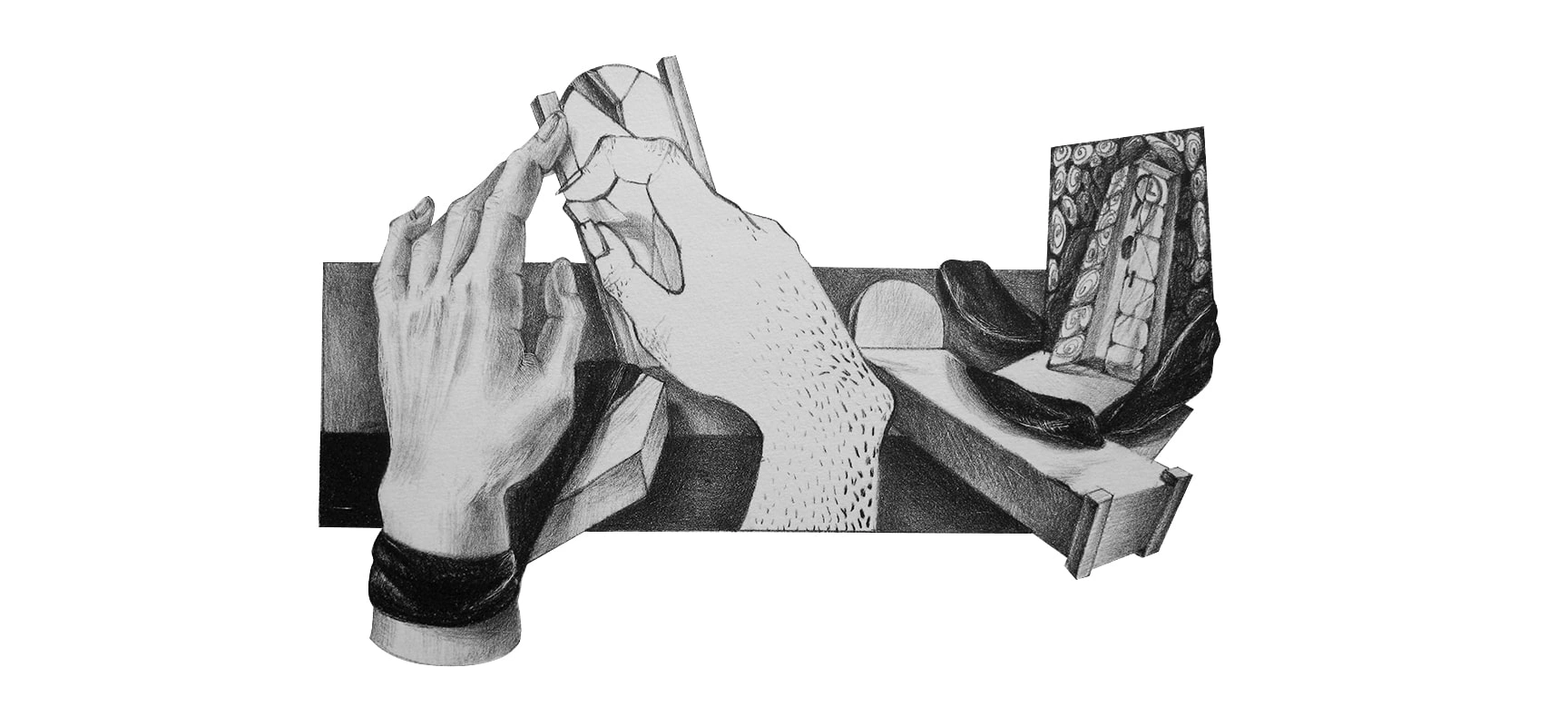 Jekyl and Mr. Hyde lithography prints by Petya Marcheva